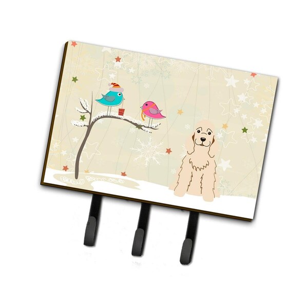 Jensendistributionservices Christmas Presents Between Friends Cocker Spaniel Buff Leash or Key Holder - MI1711636
