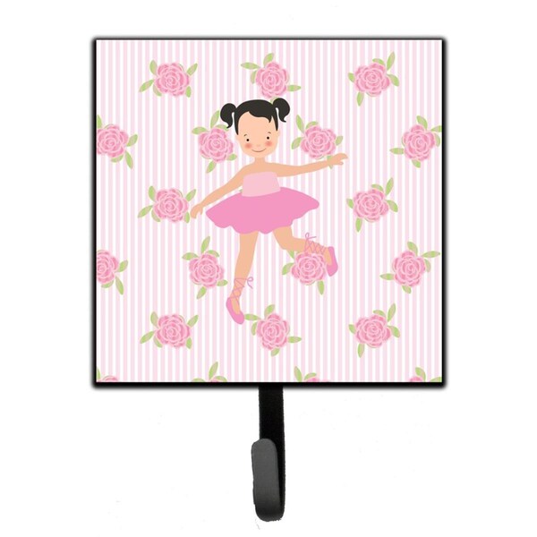 Jensendistributionservices Ballerina Black Hair Ponytails Leash or Key Holder - MI1656292