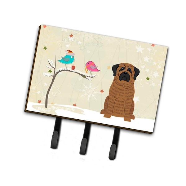 Jensendistributionservices Christmas Presents Between Friends Mastiff Brindle Leash or Key Holder - MI1705012