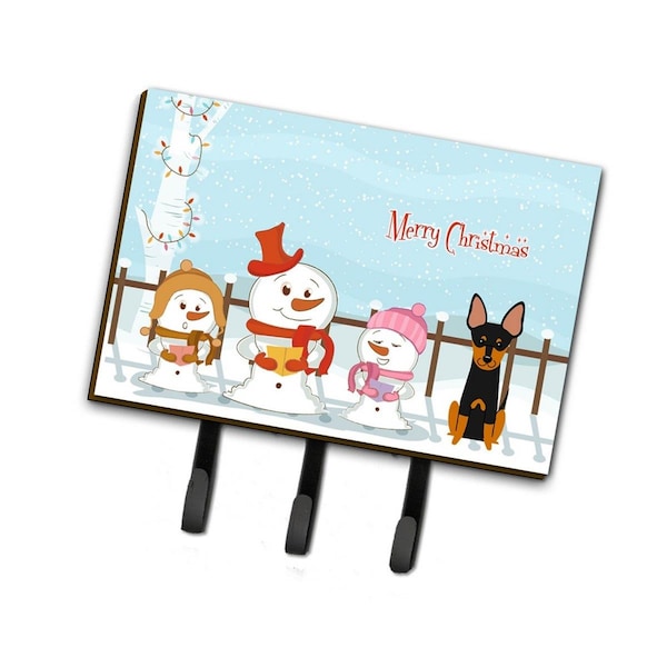 Carolines Treasures Merry Christmas Carolers English Toy Terrier Leash or Key Holder - BB2440TH68