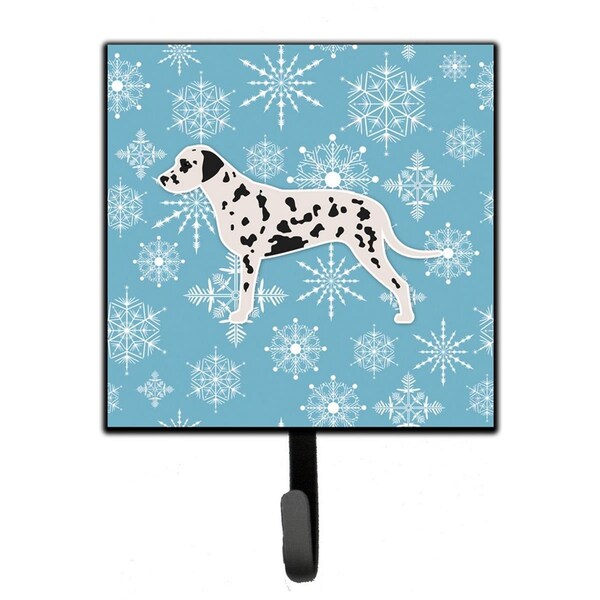 Carolines Treasures Winter Snowflake Dalmatian Leash or Key Holder - BB3483SH4