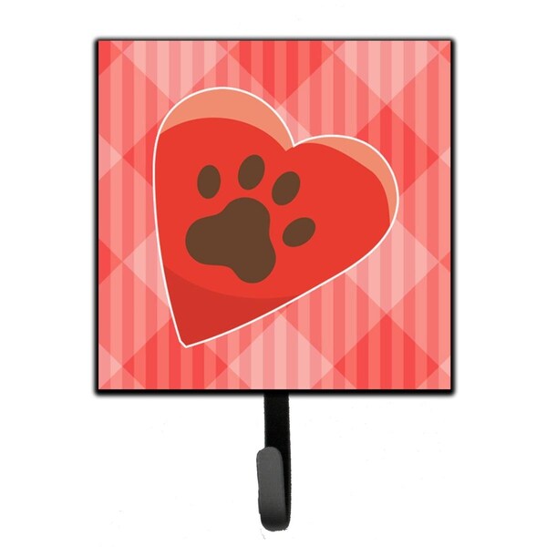 Jensendistributionservices Puppy Pawprint Heart Leash or Key Holder - MI2102486