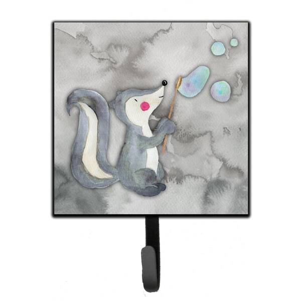 Carolines Treasures Skunk & Bubbles Watercolor Leash or Key Holder - BB7352SH4