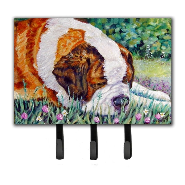 Carolines Treasures Saint Bernard Naptime Leash or Key Holder - 7445TH68