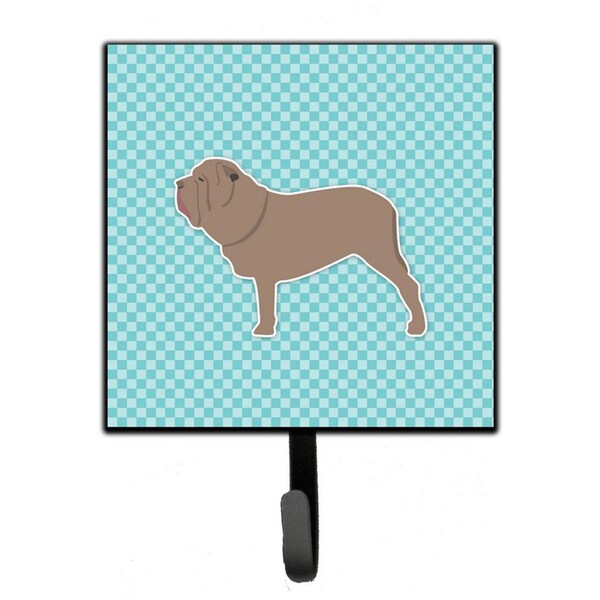 Micasa Neapolitan Mastiff Checkerboard Blue Leash or Key Holder - MI224197