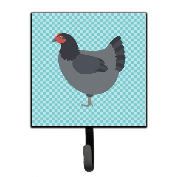 Carolines Treasures Jersey Giant Chicken Blue Check Leash or Key Holder - BB8009SH4