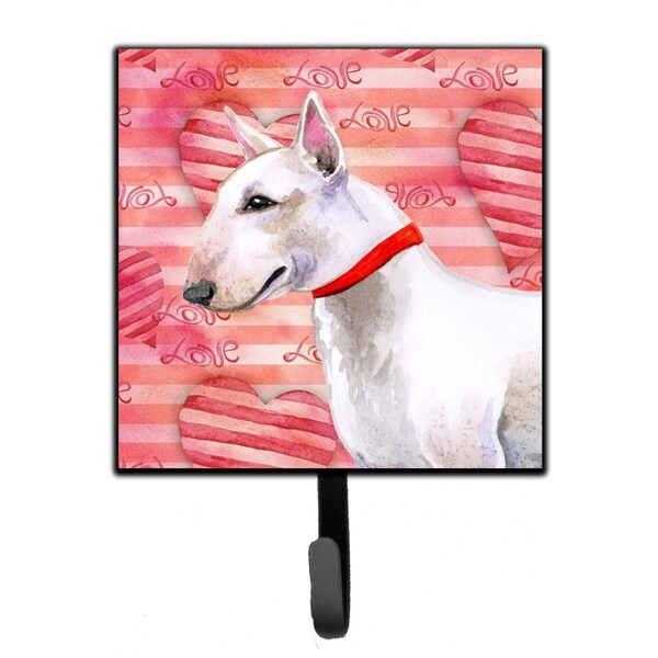 Jensendistributionservices Bull Terrier Love Leash or Key Holder - MI1706810