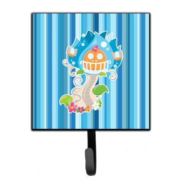 Jensendistributionservices Fairy House Blue Stripes Leash or Key Holder - MI1714020