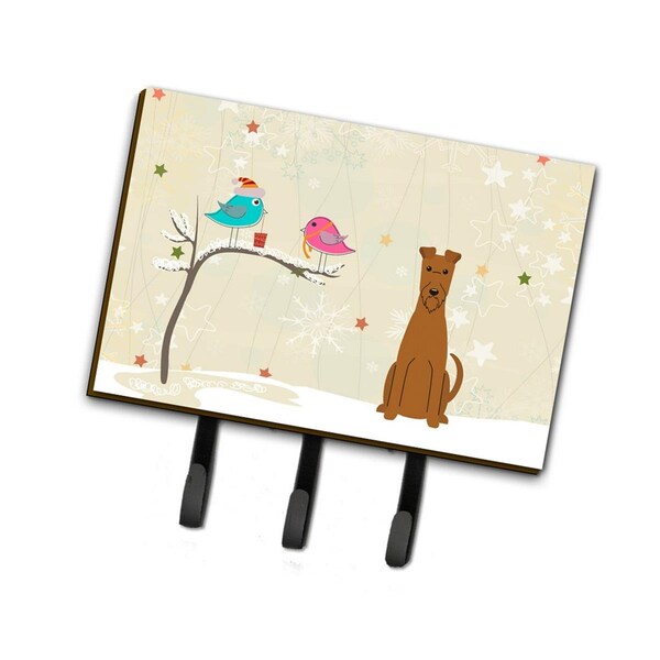 Carolines Treasures Christmas Presents Between Friends Irish Terrier Leash or Key Holder - BB2534TH68