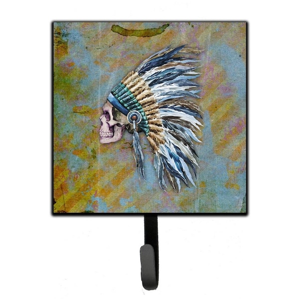Carolines Treasures Day of the Dead Indian Chief Skull Leash or Key Holder - BB5128SH4