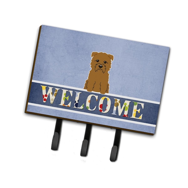 Carolines Treasures Glen of Imal Tan Welcome Leash or Key Holder - BB5641TH68