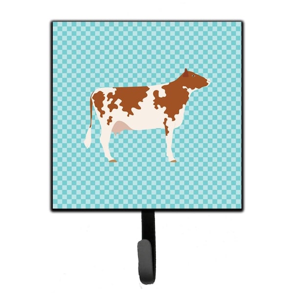 Carolines Treasures Ayrshire Cow Blue Check Leash or Key Holder - BB8001SH4