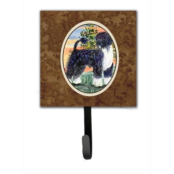 Micasa 4.25 x 6 in. Portuguese Water Dog Leash Or Key Hook - MI628472