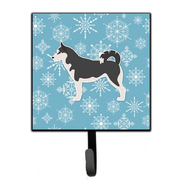 Carolines Treasures Winter Snowflake Siberian Husky Leash or Key Holder - BB3580SH4