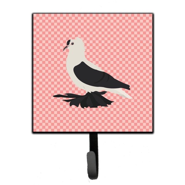 Carolines Treasures Saxon Fairy Swallow Pigeon Pink Check Leash or Key Holder - BB7946SH4