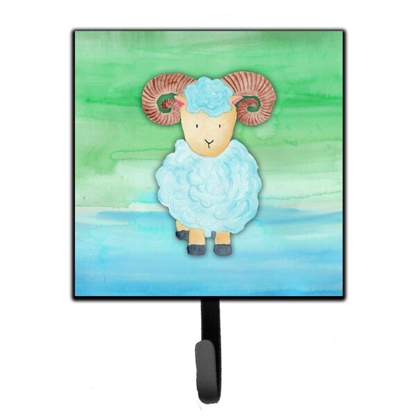 Carolines Treasures Ram Sheep Watercolor Leash or Key Holder - BB7418SH4