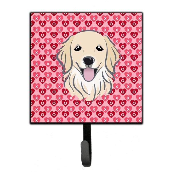 Carolines Treasures Golden Retriever Hearts Leash or Key Holder - BB5275SH4