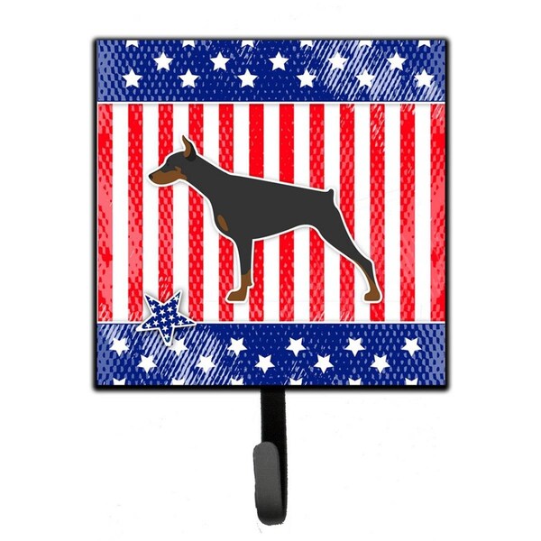 Micasa USA Patriotic Doberman Pinscher Leash or Key Holder - MI224155
