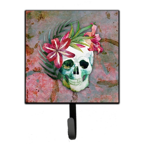 Jensendistributionservices Day of the Dead Skull Flowers Leash or Key Holder - MI1654815