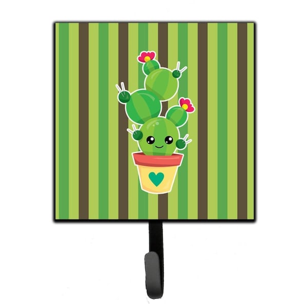 Carolines Treasures Cactus Stripe Leash or Key Holder - BB6847SH4