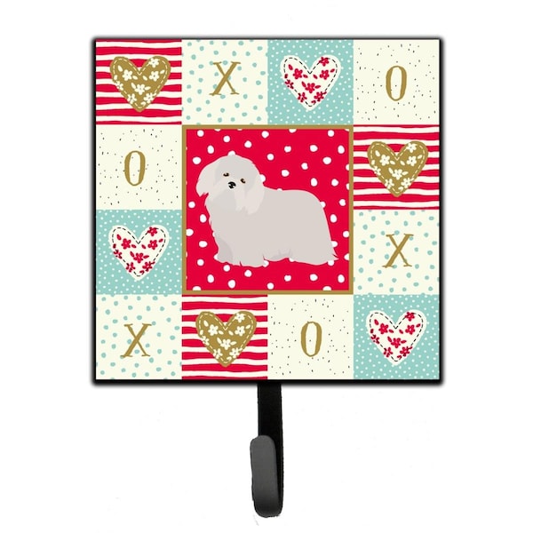 Carolines Treasures 4.25 x 1 x 7 in. Coton De Tulear No.2 Love Leash or Key Holder - CK5824SH4