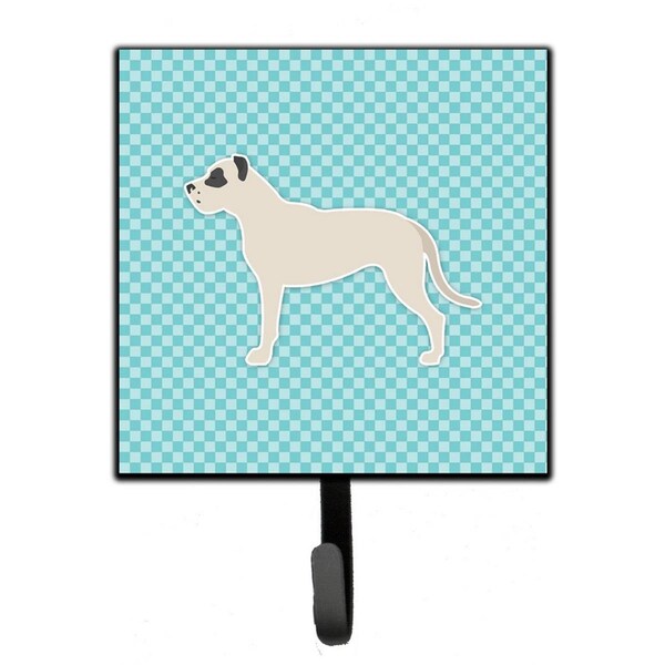 Micasa Dogo Argentino Checkerboard Blue Leash or Key Holder - MI224198