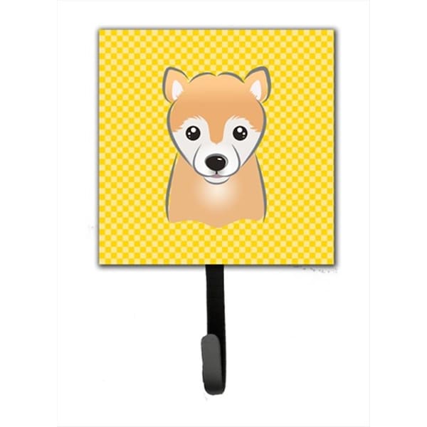 Jensendistributionservices Yellow Checkered Shiba Inu Leash or Key Holder - MI1715728