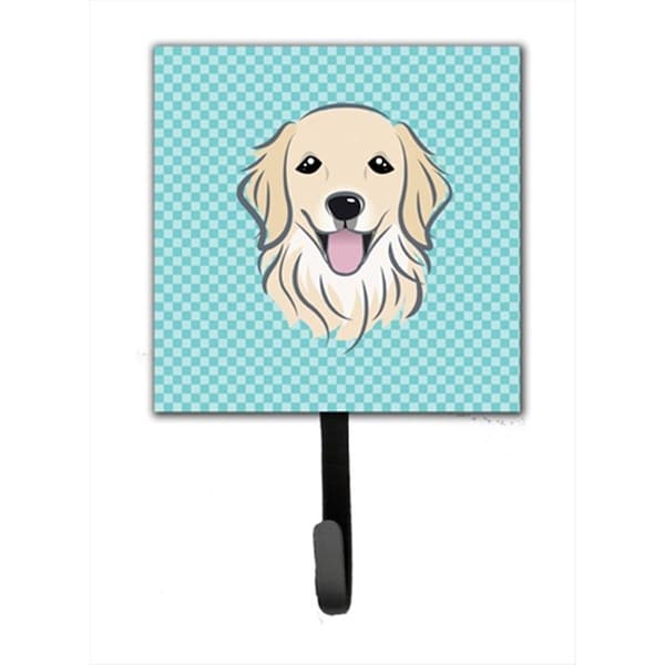 Jensendistributionservices Checkerboard Blue Golden Retriever Leash Or Key Holder - MI1719953