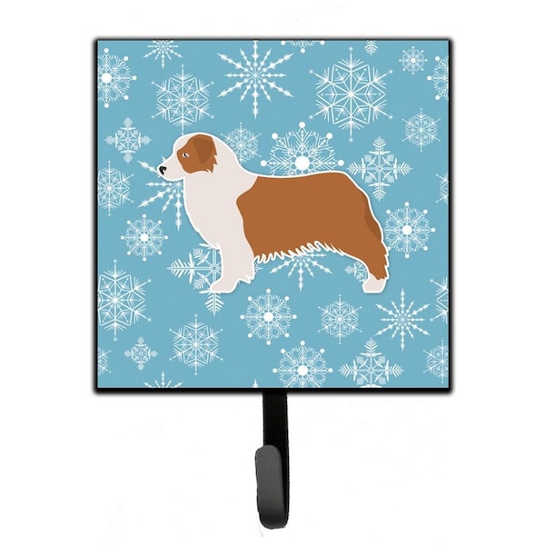 Jensendistributionservices Winter Snowflake Australian Shepherd Dog Leash or Key Holder - MI1657433