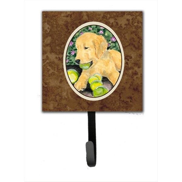 Jensendistributionservices 4.25 x 6 in. Golden Retriever Leash Or Key Hook - MI1656688