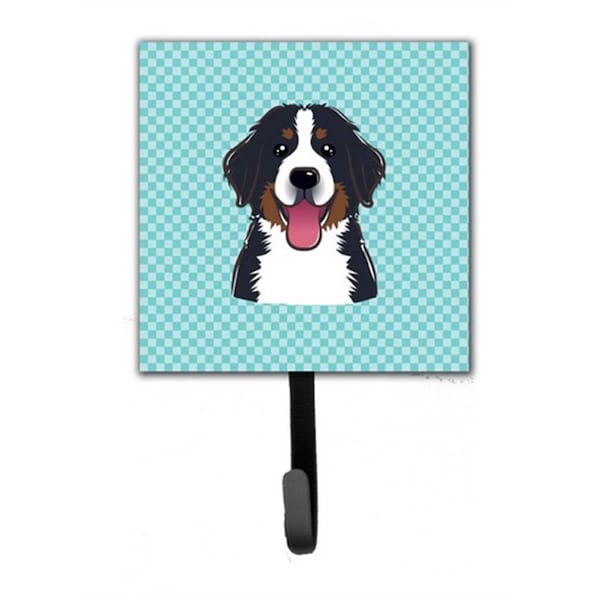 Jensendistributionservices Checkerboard Blue Bernese Mountain Dog Leash & Key Holder - MI2088616