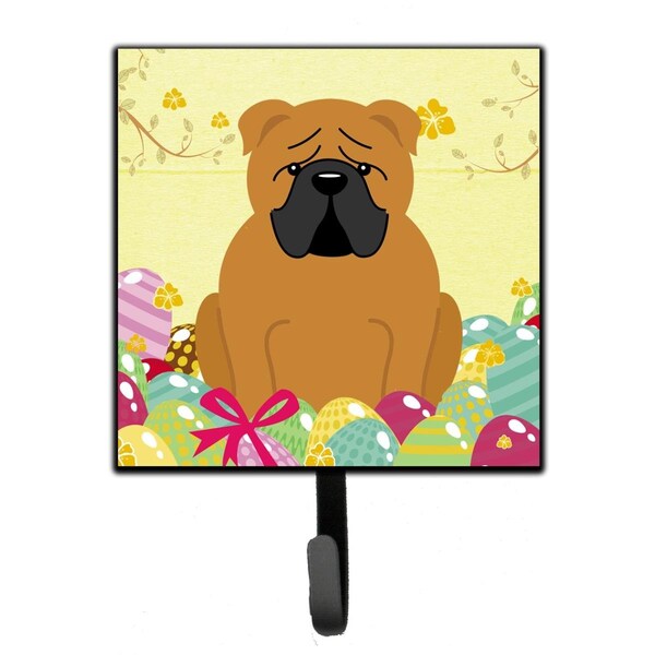 Carolines Treasures Easter Eggs English Bulldog Red Leash or Key Holder - BB6122SH4