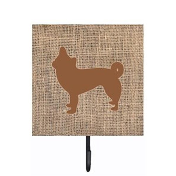 Carolines Treasures Chihuahua Burlap and Brown Leash Or Key Holder - BB1068-BL-BN-SH4