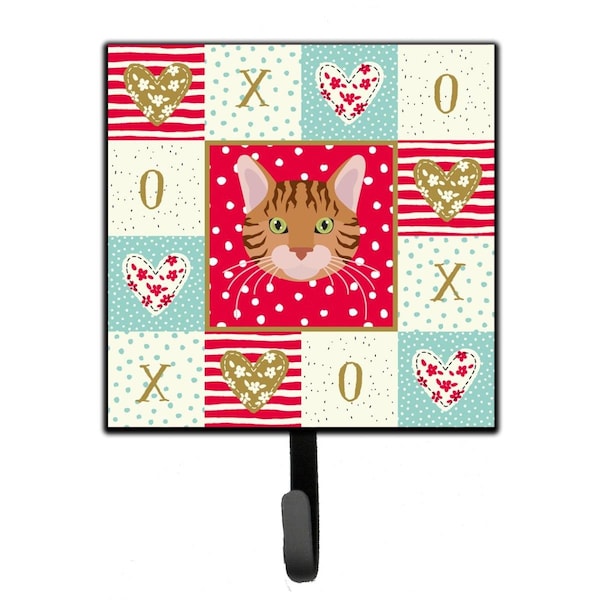 Jensendistributionservices 4.25 x 1 x 7 in. Bengal Cat Love Leash or Key Holder - MI1715964