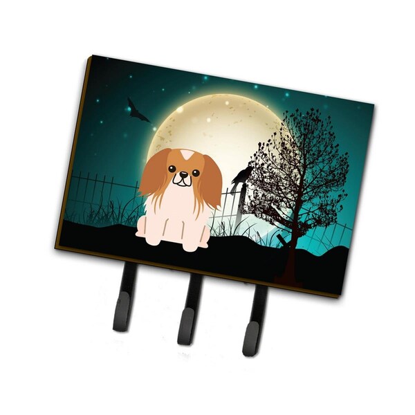 Jensendistributionservices Halloween Scary Pekingnese Red & White Leash or Key Holder - MI1711631