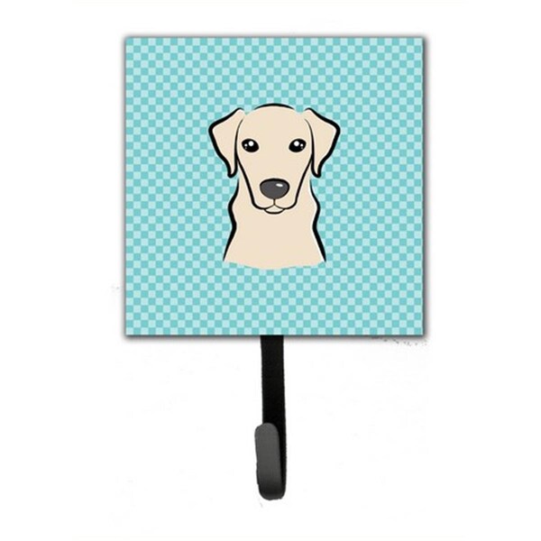 Jensendistributionservices Checkerboard Blue Yellow Labrador Leash & Key Holder - MI1715747