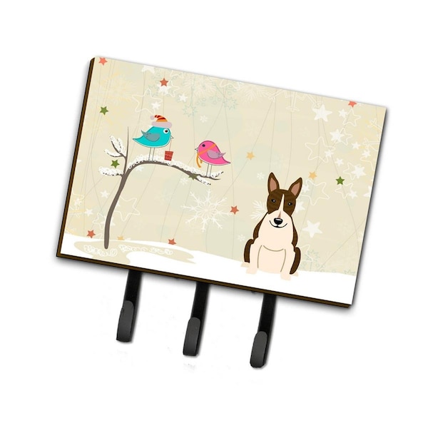 Jensendistributionservices Christmas Presents Between Friends Bull Terrier Dark Brindle Leash or Key Holder - MI1714988