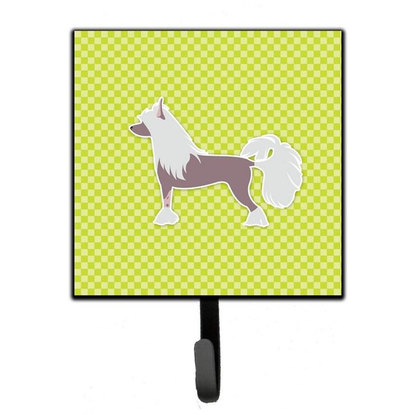 Micasa Chinese Crested Checkerboard Green Leash or Key Holder - MI626938