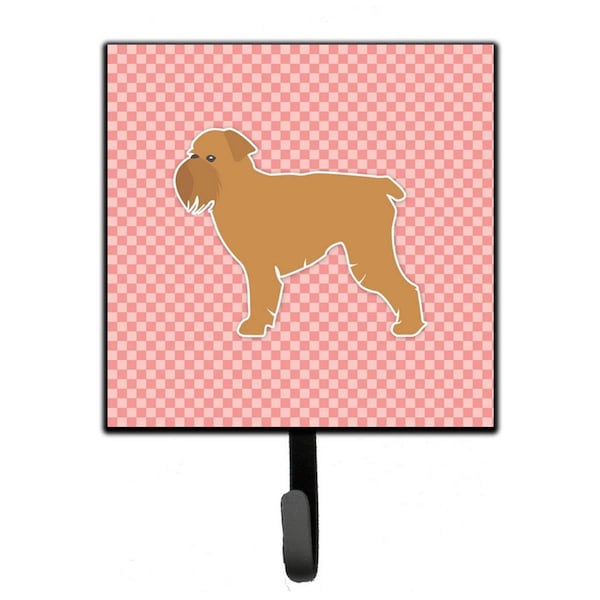 Micasa Brussels Griffon Checkerboard Pink Leash or Key Holder - MI221809