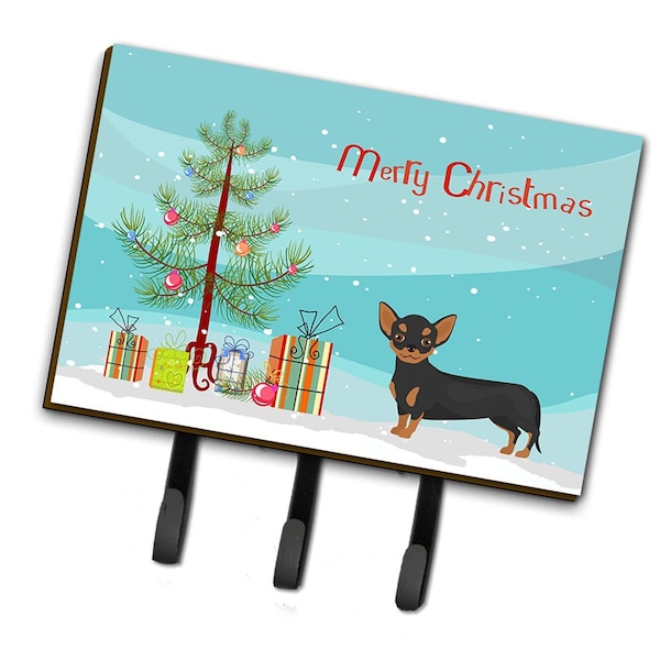 Carolines Treasures Black & Tan Chiweenie Christmas Tree Leash or Key Holder - CK3816TH68