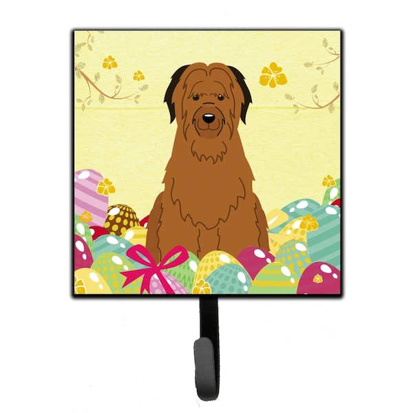 Carolines Treasures Easter Eggs Briard Brown Leash or Key Holder - BB6082SH4