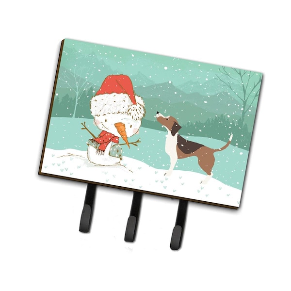 Carolines Treasures Beagle Snowman Christmas Leash or Key Holder - CK2052TH68