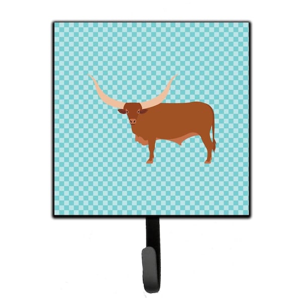 Carolines Treasures Ankole-Watusu Cow Blue Check Leash or Key Holder - BB7997SH4