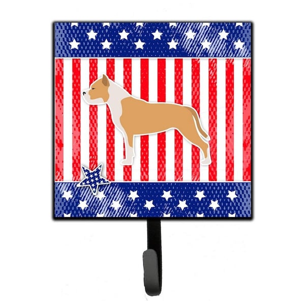 Carolines Treasures USA Patriotic Staffordshire Bull Terrier Leash or Key Holder - BB3354SH4