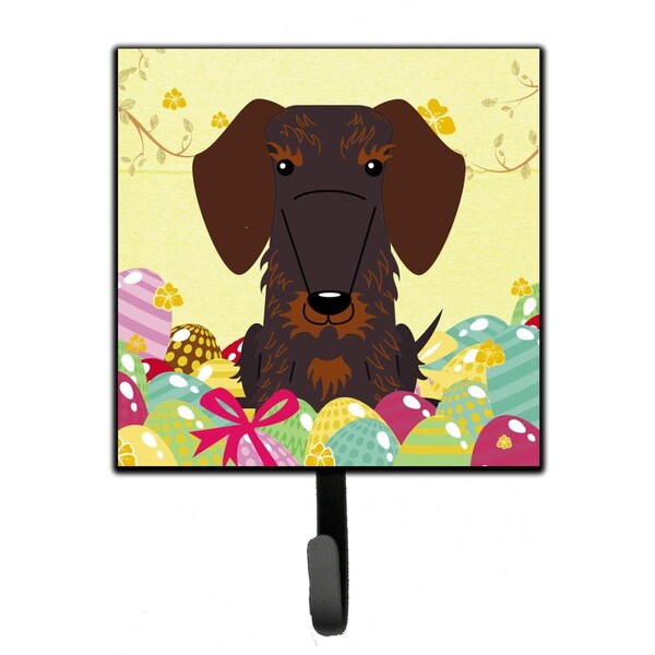 Carolines Treasures Easter Eggs Wire Haired Dachshund Chocolate Leash or Key Holder - BB6129SH4
