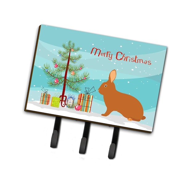 Carolines Treasures Rex Rabbit Christmas Leash or Key Holder - BB9336TH68