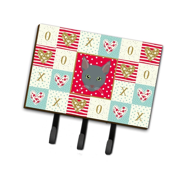 Carolines Treasures 6 x 2 x 9 in. Raas Cat Love Leash or Key Holder - CK5151TH68