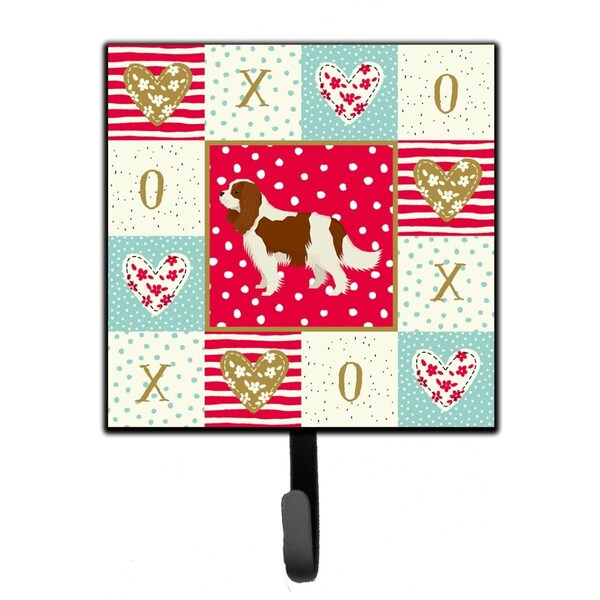Carolines Treasures 4.25 x 1 x 7 in. Cavalier Spaniel Love Leash or Key Holder - CK5919SH4