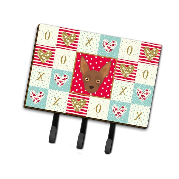 Carolines Treasures 6 x 2 x 9 in. Abyssinian Sand Terrier Love Leash or Key Holder - CK5179TH68