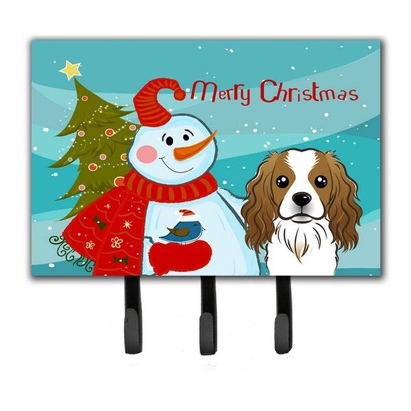 Jensendistributionservices Snowman With Cavalier Spaniel Leash & Key Holder - MI1720012